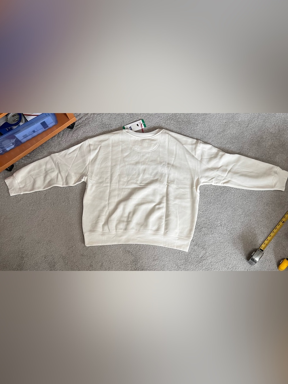 Esprit Cream Logo Crewneck Sweatshirt - Picture 5 of 7